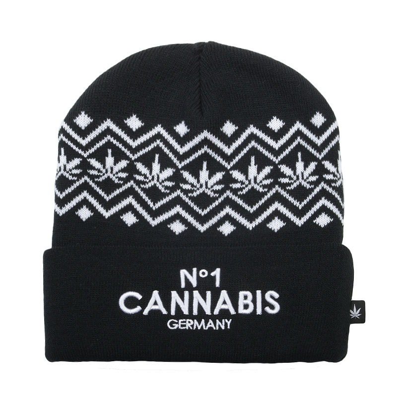 Мужская шапка True spin Cannabis (Cannabis-black)  - цена, описание, фото 1